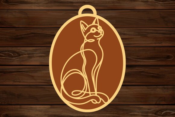Download Cat Line Art Laser Cut - Laser Collection