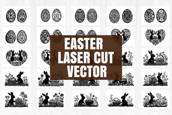 Download Spring Easter Scene Laser Cut Vector - Laser Collection