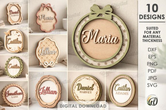 Download Personalized Name Plaques Bundle Laser - Premium Resources