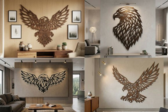 Download Laser Cut Eagle Wall Art SVG Bundle - Laser Collection