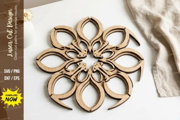 Download Floral Mandala Laser Cut SVG Laser Cut - Laser Collection