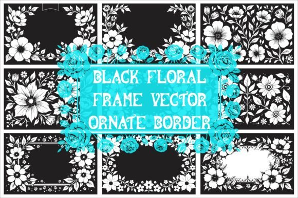 Download Elegant Laser Cut Black and White Floral - Laser Collection
