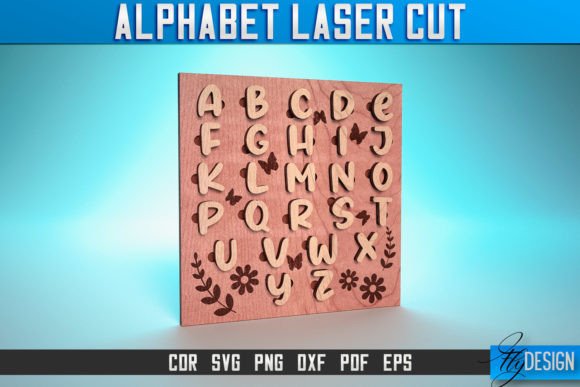 Download Alphabet Laser Cut SVG | Kids Alphabet - Laser Collection