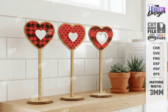 Download Love Table Decor Stand Laser Cut Kit SVG - Laser Collection