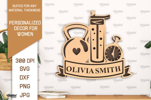 Download Personalized Decor for Women Laser Cut - Laser Collection