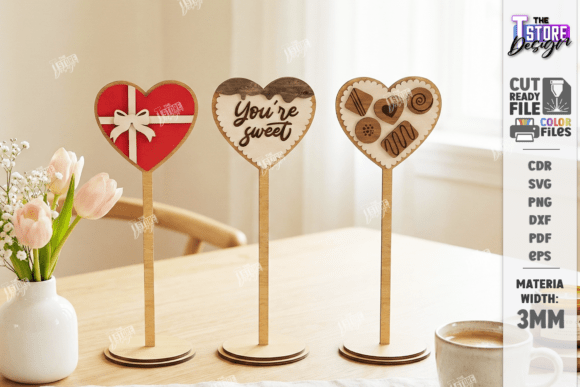 Download Love Table Decor Stand Laser Cut Kit SVG - Laser Collection