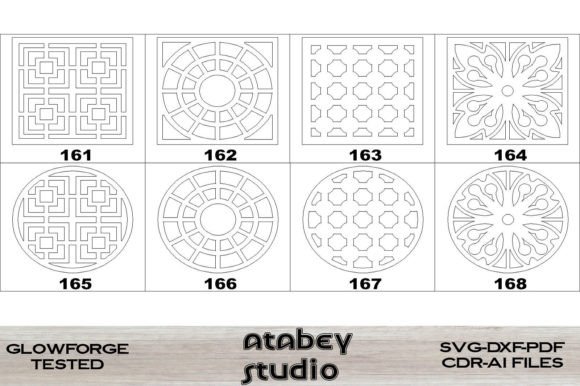 Download Laser Cutting Files 8 Different Patterns - Laser Collection