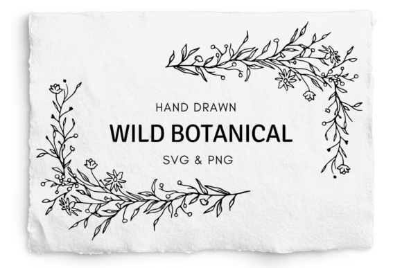 Download Botanical Corners SVG, Laser Engraving - Laser Collection