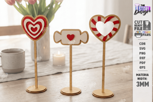 Download Love Table Decor Stand Laser Cut Kit SVG - Laser Collection