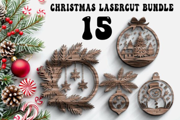 Download Christmas Ornament Laser Cut Bundle - Laser Collection