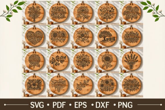 Download Laser Engraving Flowers Bundle - Laser Collection