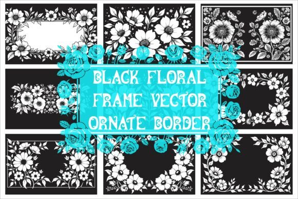 Download Elegant Laser Cut Black and White Floral - Laser Collection
