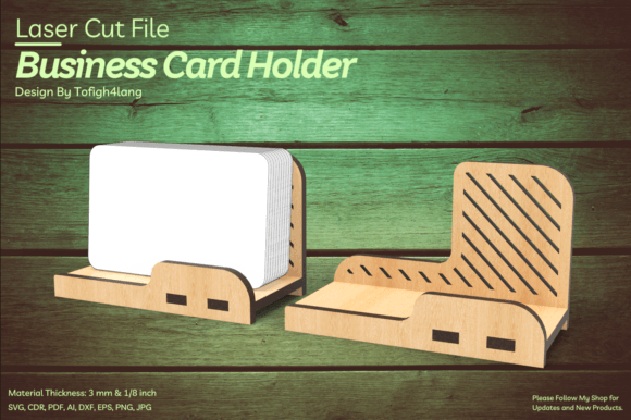 Download Business Card Holder | Glowforge | Laser - Laser Collection