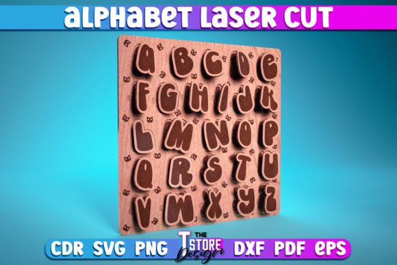 Download Alphabet Laser Cut SVG | Kids Alphabet - Laser Collection