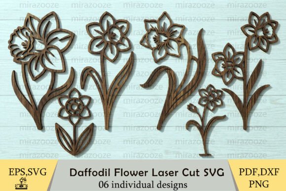 Download Daffodil Flowers Laser Cut SVG - Laser Collection
