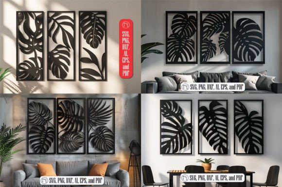 Download Laser Cut Monstera Wall Art SVG Bundle - Laser Collection