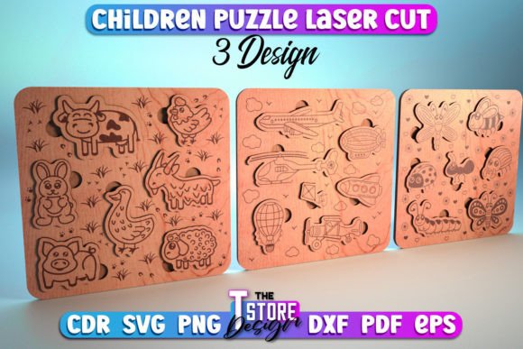 Download Children Puzzle Laser Cut SVG | Children - Laser Collection
