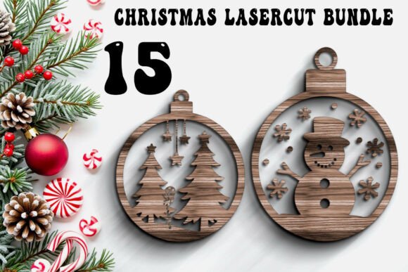 Download Christmas Ornament Laser Cut Bundle - Laser Collection