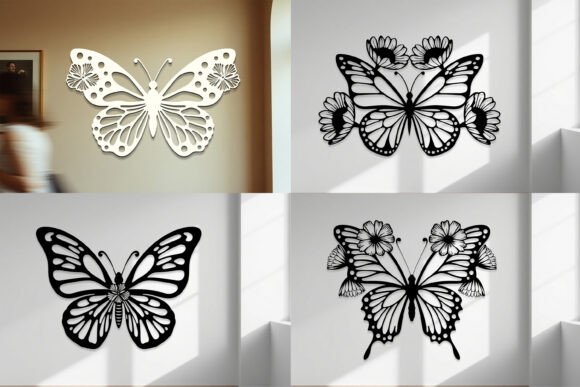 Download Laser Cut Butterfly Wall Art SVG Bundle - Laser Collection