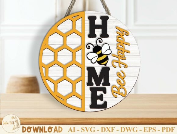 Download Honeycomb Welcome Sign Laser Cut SVG - Laser Collection