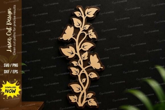 Download Floral Vine Border Laser Cut Svg File - Laser Collection