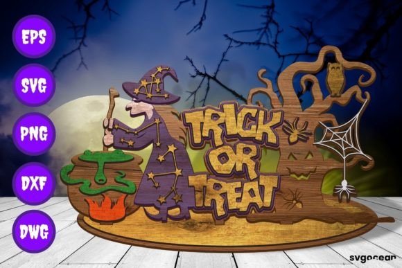 Download Trick or Treat Layered Laser Cut Designs - Laser Collection