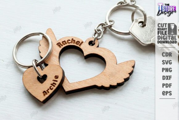 Download Family Name Keychains Laser Cut Kit |CNC - Laser Collection