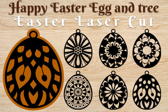 Download Happy Easter Egg Laser Cut SVG - Laser Collection