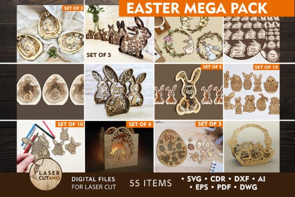 Download Easter MEGA PACK Laser Cut Designs - Laser Collection