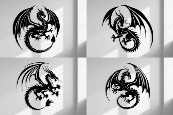 Download Laser Cut Dragon Wall Art SVG Bundle - Laser Collection